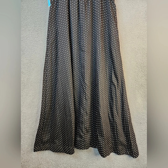Draper James RSVP Womens Black White Polka Dot Maxi Dress Sz L Pockets **READ** - Picture 12 of 13